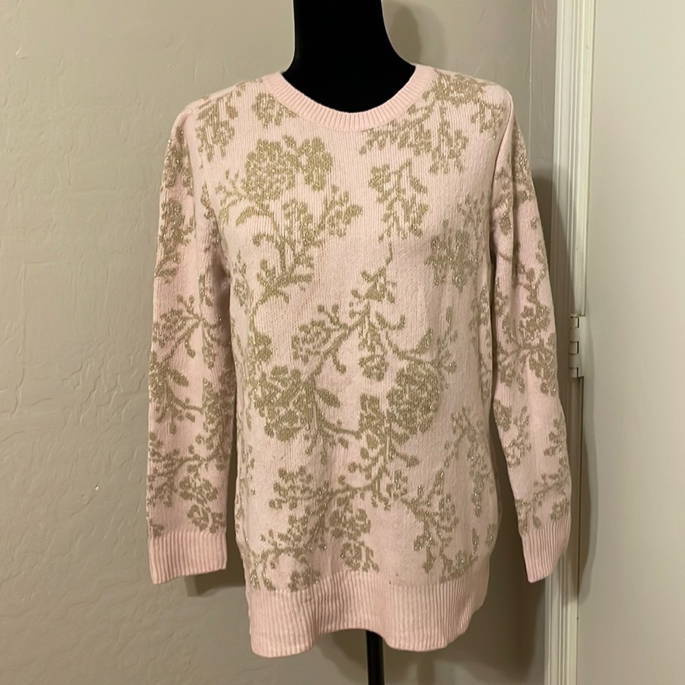 Pink and gold sweater